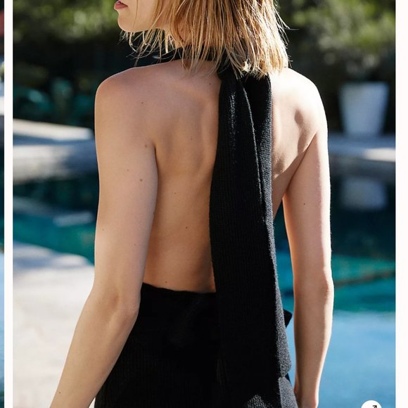 Free People Orchid Convertible Low-Back Mini - Black - Picture 3 of 3